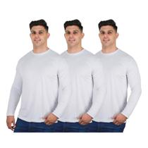 Kit 3 Camisetas Masculinas Segunda Pele Térmica 50 UV Dry - TRV