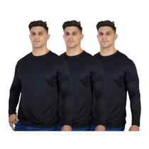 Kit 3 Camisetas Masculinas Segunda Pele Térmica 50 UV Dry - TRV