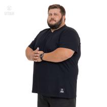 Kit 3 Camisetas Plus Size preta bordo marinho