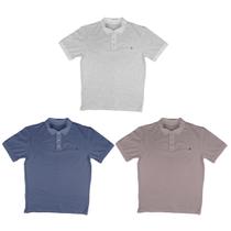 Kit 3 Camisetas Polo Masculina Tamanhos Grandes Plus Size G ate G9 plpk3