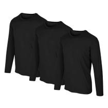 Kit 3 Camisetas Proteção Solar Permanente UV50+ Tecido Gelado Slim Fitness