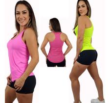 Kit 3 Camisetas Regatas Femininas Dryfit Academia Atacado