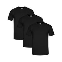Kit 3 Camisetas Slim Fit Masculinas Básicas Algodão Premium