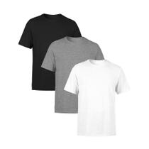 Kit 3 Camisetas SSB Brand Masculina Lisa Premium 100% Algodão