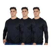 Kit 3 Camisetas Térmica Masculina Segunda Pele Proteção UV50