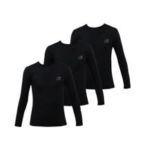 Kit 3 Camisetas Térmicas Femininas Uv Segunda Pele Proteção - Veste Mais