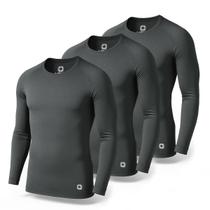 Kit 3 Camisetas Térmicas Masculina Segunda Pele Camisa Uv50+ Kit 3 Camisetas Térmicas Masculina Segunda Pele Camisa Uv50+