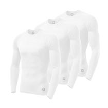 Kit 3 Camisetas Térmicas Masculina Segunda Pele Camisa Uv50+