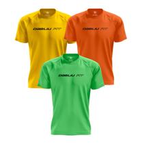 Kit 3 Camisetas Treino Dryfit Basic Prot Uv+35 Dabliu Fit