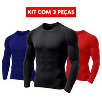 Kit 3 Camisetas UV Proteção Solar UV+50 Tecido Ice Segunda Pele Praia Piscina