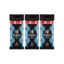 Kit 3 Camisinhas Preservativo Lubrificado Olla Sensitive