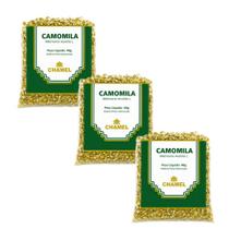 Kit 3 Camomila Flores Chamel 40g Embalagem Lacrada