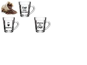 Kit 3 Caneca Café Expresso Xícaras Cafeteira Expressa Kit 3 Caneca Café Expresso Xícaras Cafeteira Expressa