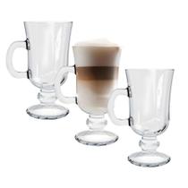 Kit 3 Caneca Xícara Irish Coffee 95mL Vidro Canelado Flutuante Capuccino Royal Nespresso Kit 3 Caneca Xícara Irish Coffee 95mL Vidro Canelado Flutuante Capuccino Royal Nespresso