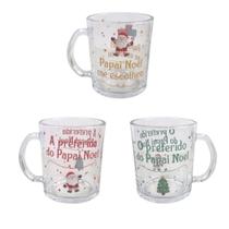 Kit 3 Canecas de Natal Vidro 330ml Preferido(a) Natal Mágico