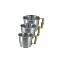 kit 3 Canecas Leiteira 2L,3L e 4L Alumínio Fundido