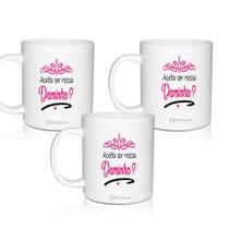 Kit 3 Canecas Lembrancinha Personalizado Daminha