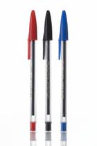 Kit 3 caneta economic compactor azul/preta/vermelha Kit 3 caneta economic compactor azul/preta/vermelha