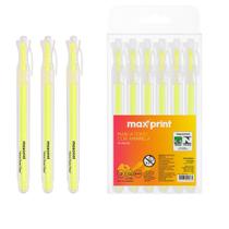 Kit 3 Caneta Marca Texto Maxprint Clear Amarela Kit 3 Caneta Marca Texto Maxprint Clear Amarela