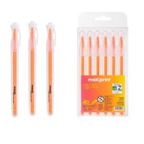 Kit 3 Caneta Marca Texto Maxprint Clear Laranja