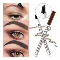 kit 3 Caneta Microblading Para Sobrancelha Ponta Tipo Garfo À Prova DÁgua Caneta de Barba