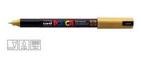 Kit 3 Caneta Posca PC-1MR - Branca, Ouro e Rosa Metálico