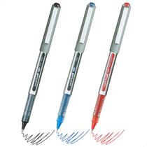 Kit 3 Caneta Rollerball Uni-Ball Eye 0.7mm Escrita Suave Cores Preta Azul Vermelha Kit 3 Caneta Rollerball Uni-Ball Eye 0.7mm Escrita Suave Cores Preta Azul Vermelha