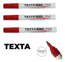 Kit 3 Canetas Cirúrgica Estética Pele Texta 700 - Vermelha Kit 3 Canetas Cirúrgica Estética Pele Texta 700 - Vermelha