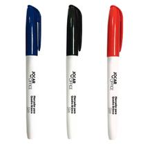 Kit 3 Canetas Escreve e Apaga Azul Vermelho Preto Marcador para Quadro Branco Slim Kit 3 Canetas Escreve e Apaga Azul Vermelho Preto Marcador para Quadro Branco Slim