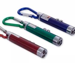 Kit 3 canetas led laser pointer multifuncional retrátil alta qualidade