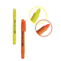 Kit 3 canetas marca texto gel colors vibrante escolar escritório básico