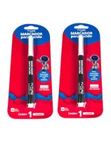 Kit 3 Canetas Marcador De Tecido Branco traço de 1mm até 2mm