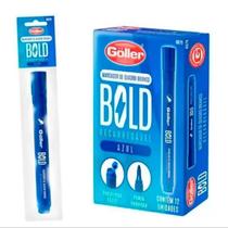 Kit 3 canetas marcador para quadro branco cor azul papelaria escolar clássico