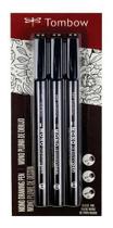 Kit 3 Canetas Mono Para Desenho 0,1 0,3 E 0,5mm - Tombow Kit 3 Canetas Mono Para Desenho 0,1 0,3 E 0,5mm - Tombow