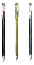Kit 3 Canetas PENTEL Hybrid Dual Metallic Gel 1.0 mm - SM/K110-AXZ Kit 3 Canetas PENTEL Hybrid Dual Metallic Gel 1.0 mm - SM/K110-AXZ