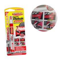 Kit 3 Canetas Reparo Pintura Carro Moto Tira Riscos Retoque