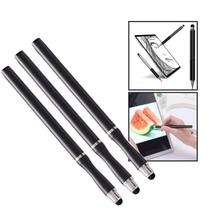 Kit 3 Canetas Touch Ponta Fina Stylus Android cor Preto