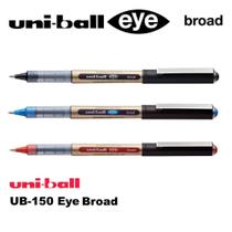 Kit 3 Canetas Uni-Ball Eye Broad 1.0mm Rollerball à Prova D'água