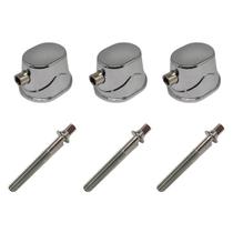 Kit 3 Canoa Tom Caixa Bumbo Cromo 19.1 + 3 Parafuso 45mm M6 Kit 3 Canoa Tom Caixa Bumbo Cromo 19.1 + 3 Parafuso 45mm M6
