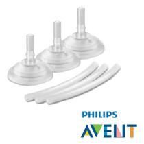 Kit 3 Canudo + 3 Válvula Silicone Copo Dinossauro Philips Avent
