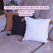 kit 3 Capa de Almofada Bucho de Boi 45cm x 45cm