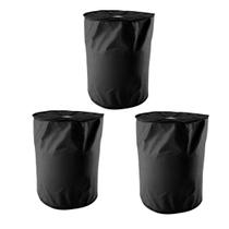 Kit 3 Capa de Botijão Preta