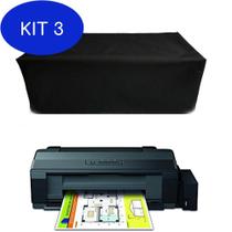 Kit 3 Capa Impressora L1300 L1800 Material Impermeável Flanelada