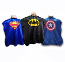 Kit 3 Capa Infantil Para Corte Barbeiro Heróis Kit 3 Capa Infantil Para Corte Barbeiro Heróis