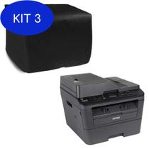 Kit 3 Capa Para Impressora Dcp-L2540Dw Impermeável Flanelada