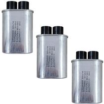 Kit 3 Capacitor Microondas Compatível com Electrolux 0.95uf 2100va Polo 5mm