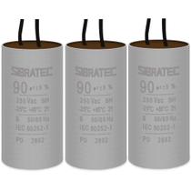 KIT 3 CAPACITOR PERMANENTE COM CABO 90 UF 250 Volts KIT 3 CAPACITOR PERMANENTE COM CABO 90 UF 250 Volts