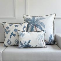 Kit 3 Capas Almofadas Austrália Azul, Ikat e Coqueiros