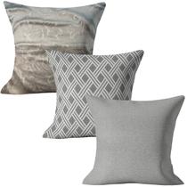 Kit 3 Capas Almofadas Lindas Decorativas Sala Sofá C/ Ziper Kit 3 Capas Almofadas Lindas Decorativas Sala Sofá C/ Ziper