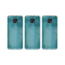 Kit 3 Capas Capinhas Anti Impacto Transparente P/ Moto E7